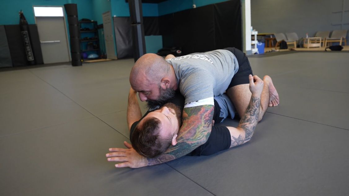 Robby demonstrating Bottom Side Control